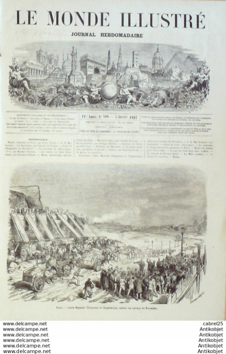 Le Monde Illustré 1867 N°508 Allemagne Rois Harz Italie Ferrare Nanterre (92)  - 1850 - 1899