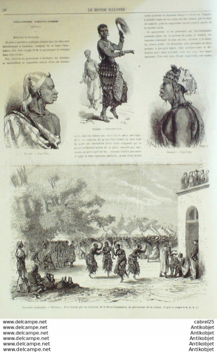 Le Monde Illustré 1867 N°509 Sénégal Basse Casamance Angleterre Sydenbam Algérie Mitidja - 1850 - 1899