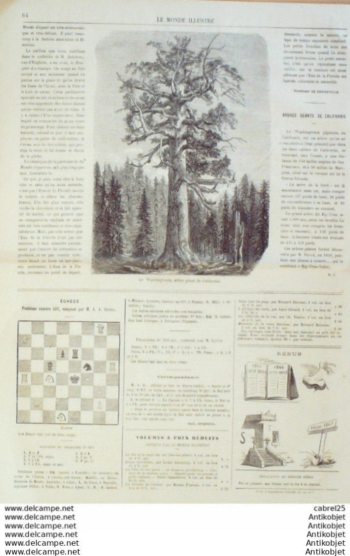 Le Monde Illustré 1867 N°511 Autriche Tyrol Park Inde Kashmyr Algérie Blidah El Afroun Aix (13) Quinson (83) - 1850 - 1899