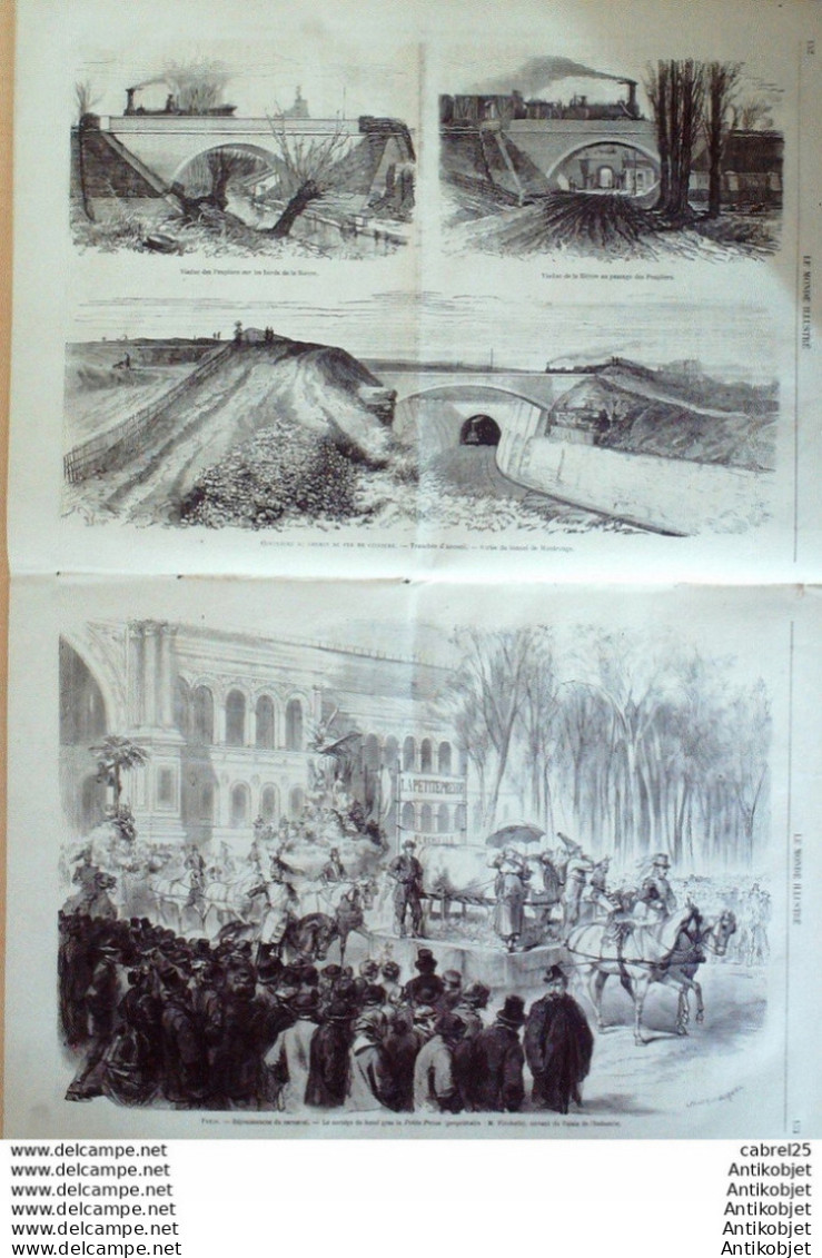 Le Monde Illustré 1867 N°517 Expo Suisse Suède Arcueil (94) Costumes Bretons Espagne Mendiants - 1850 - 1899