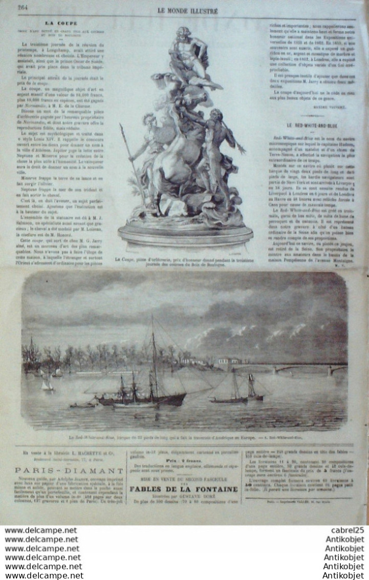 Le Monde Illustré 1867 N°524 Luxembourg Italie Florence Expo Suède Cambodge Peam Tem Cofo  - 1850 - 1899