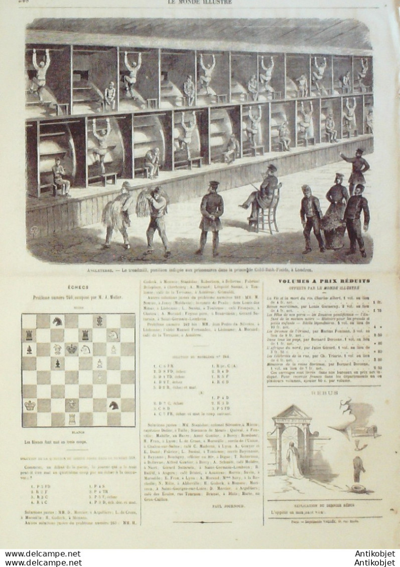 Le Monde Illustré 1867 N°523 Ligny-En-Barrois (55) Grand Duché Du Luxembourg Angleterre Treadmill  - 1850 - 1899