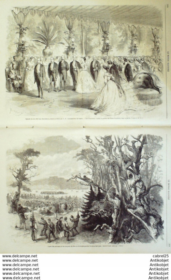 Le Monde Illustré 1867 N°531 Paris Expo Souverains Russie Bois De Boulogne Pays-Bas Métairies - 1850 - 1899