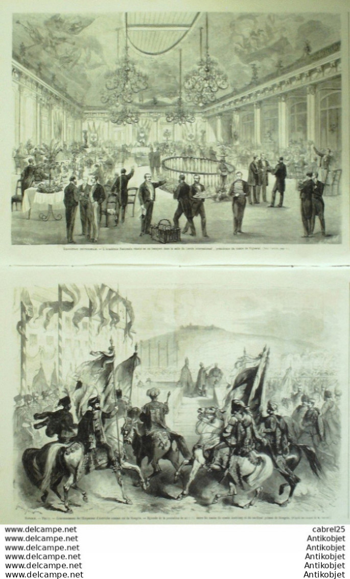 Le Monde Illustré 1867 N°534 Hongrie Pesth Empereur D'autriche Annonay (07) Ternay (69) - 1850 - 1899