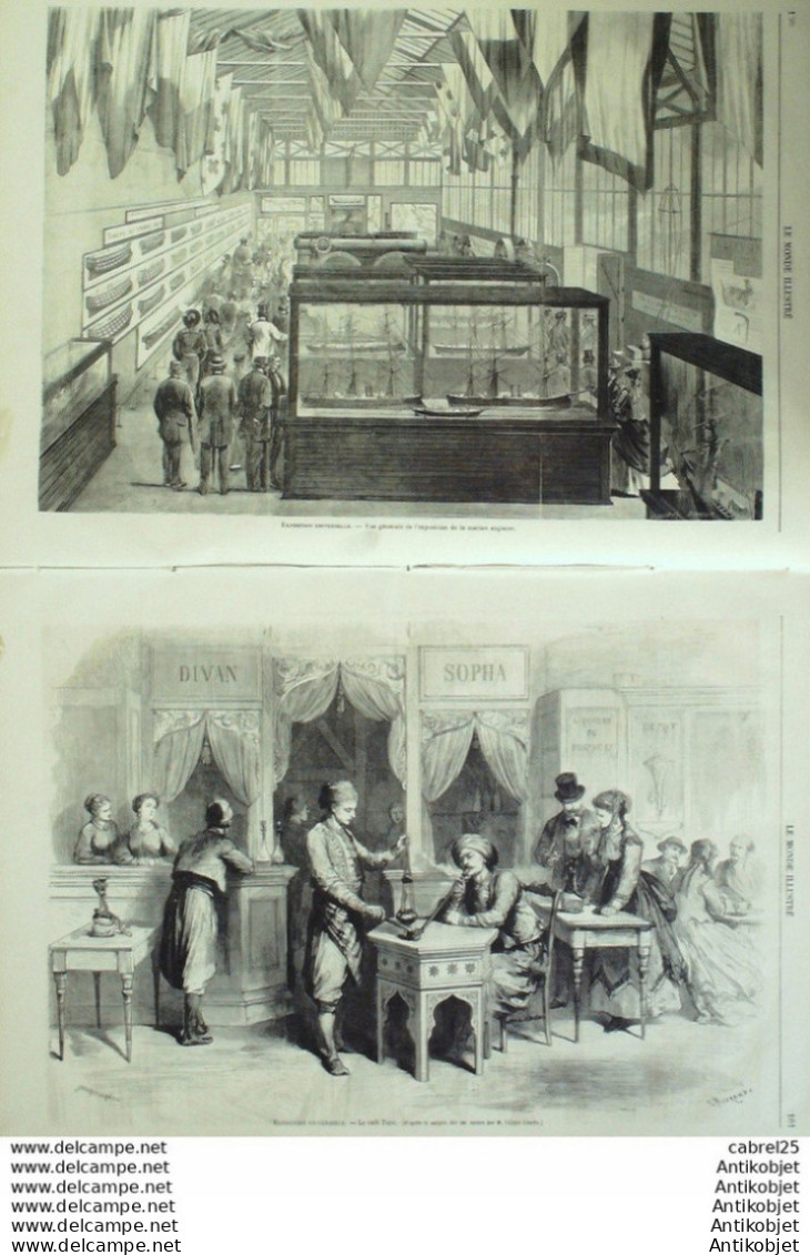 Le Monde Illustré 1867 N°540 Autriche Salzbourg Turquie Suisse Geneve Italie Rome - 1850 - 1899