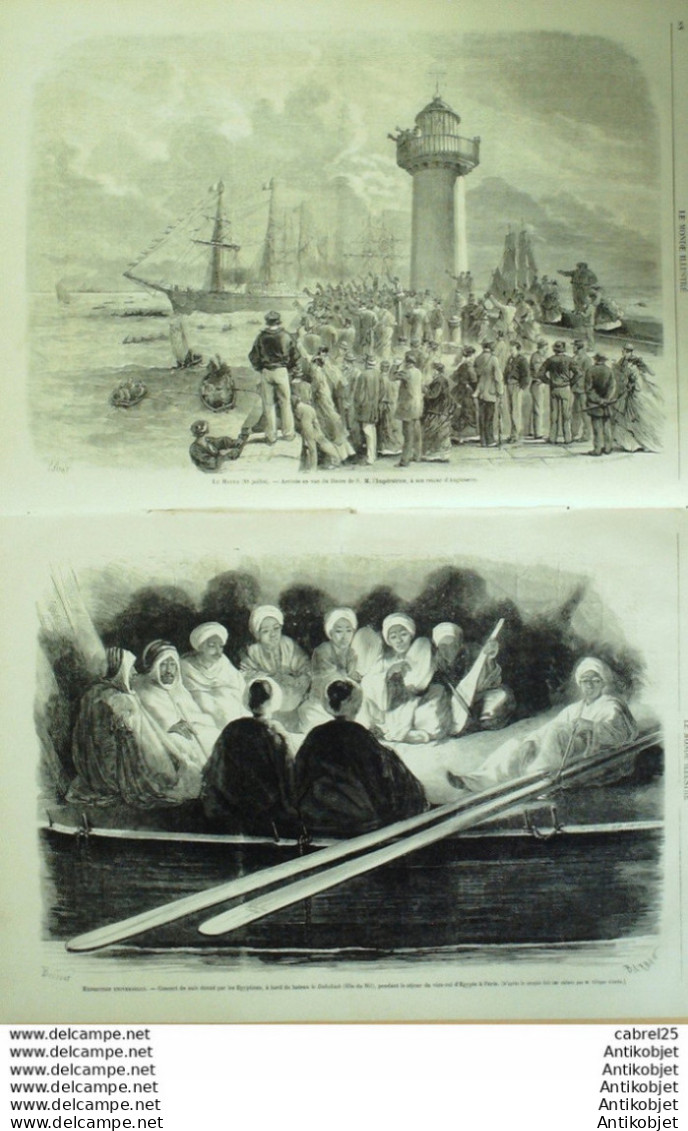 Le Monde Illustré 1867 N°539 Mexique Chihuahua Le Havre Cherbourg Paris Expo Norvège - 1850 - 1899