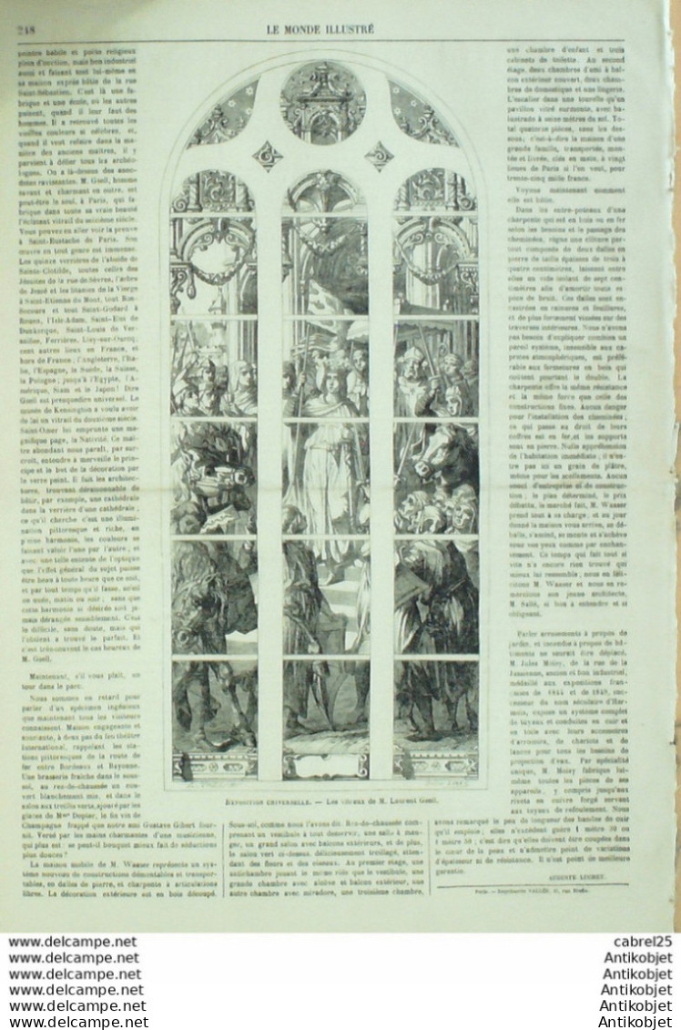 Le Monde Illustré 1867 N°549 Algérie Oran Aissaoua Kiosque Chnois Fontainebleau (77) Dunderberg Onondaga - 1850 - 1899