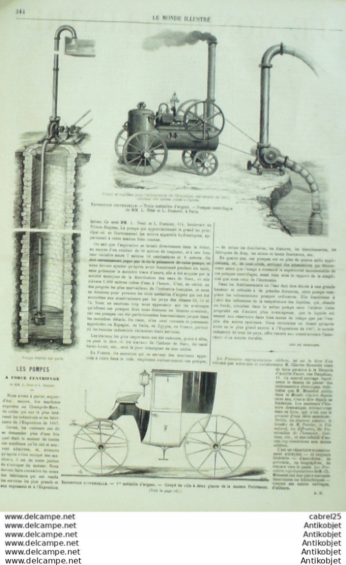 Le Monde Illustré 1867 N°555 Strasbourg (67) Chasse Auc Chiens (45) Angleterre Ferndale Haïti Honolulu Iles Sandwich - 1850 - 1899