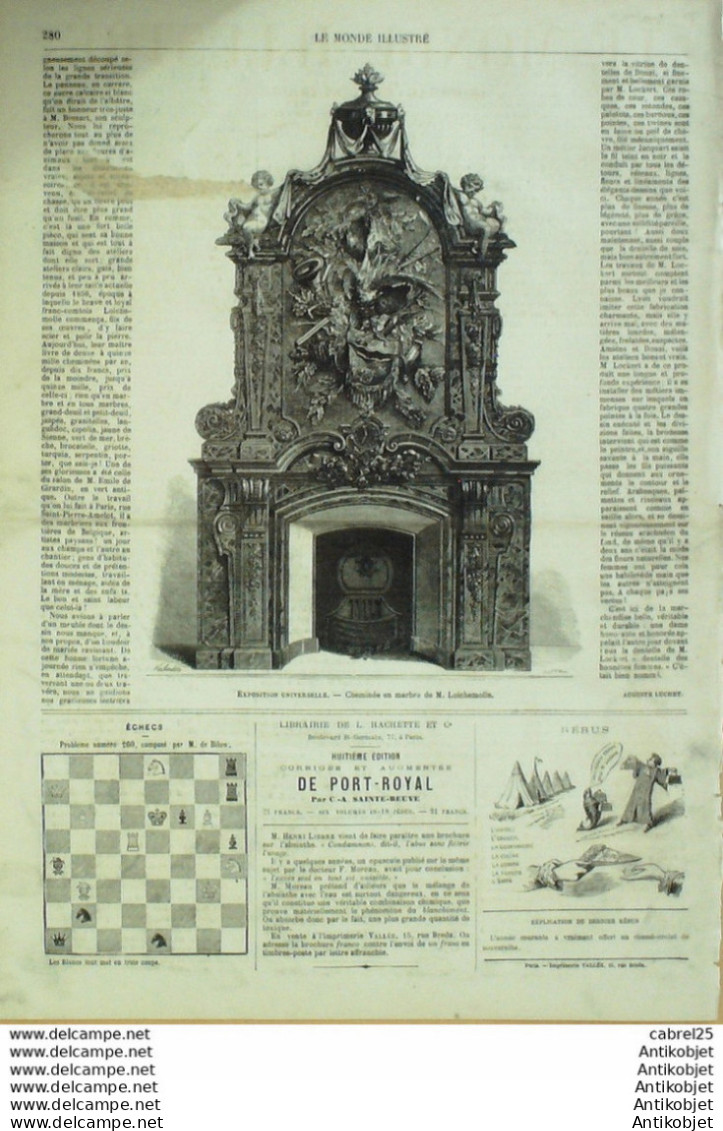 Le Monde Illustré 1867 N°551 Hyeres (83) Gapo Tourcoing (59) Marché Aux Bestiaux Tourcoing (59) Sèvres (92) - 1850 - 1899