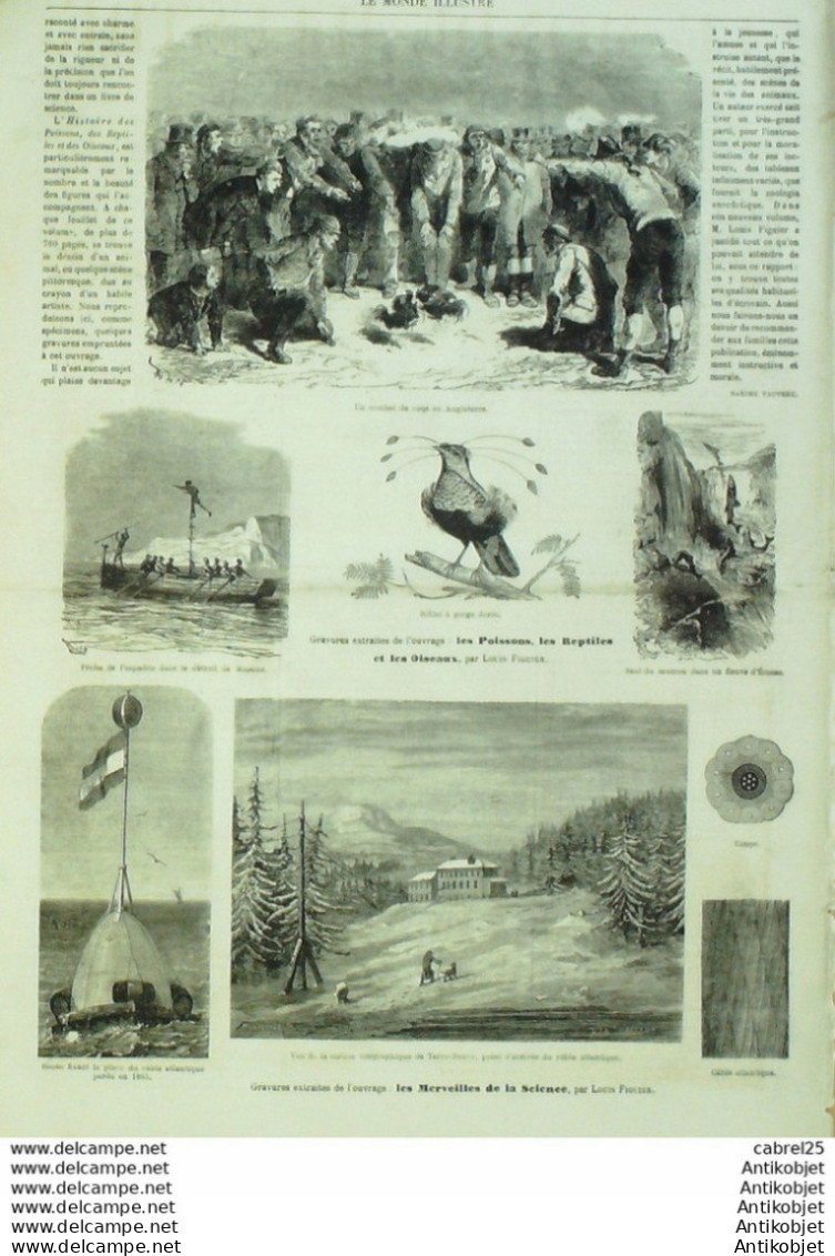 Le Monde Illustré 1867 N°556 Italie Civita Castellane Vetralla Niger Tchiopo Calebar L'escaut (62) - 1850 - 1899
