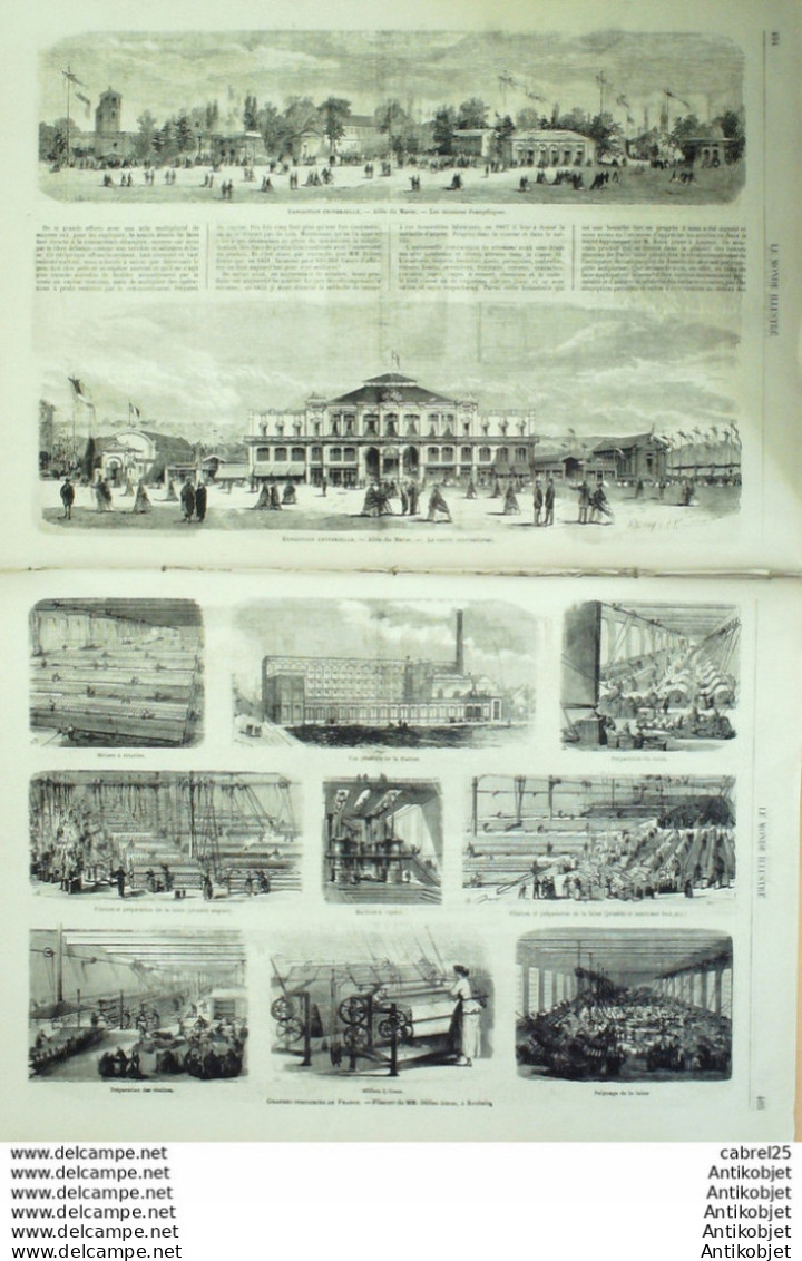 Le Monde Illustré 1867 N°559 Chevreuse (60) Angleterre Londres Clarkenwel Orléans (45) Dampierre (39) - 1850 - 1899