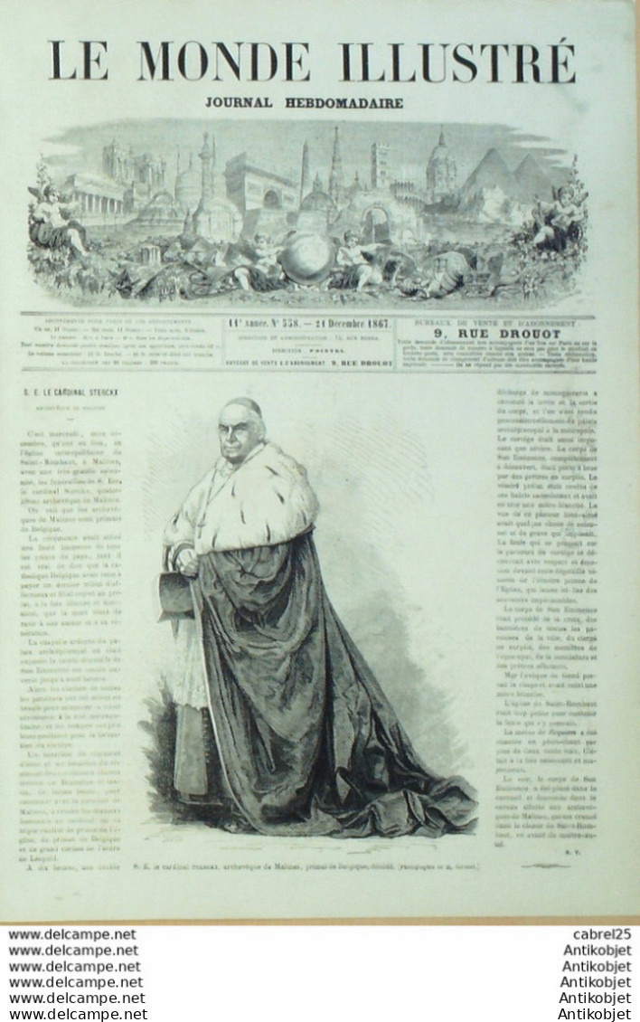 Le Monde Illustré 1867 N°558 Angleterre Londres Opéra Hay Market - 1850 - 1899