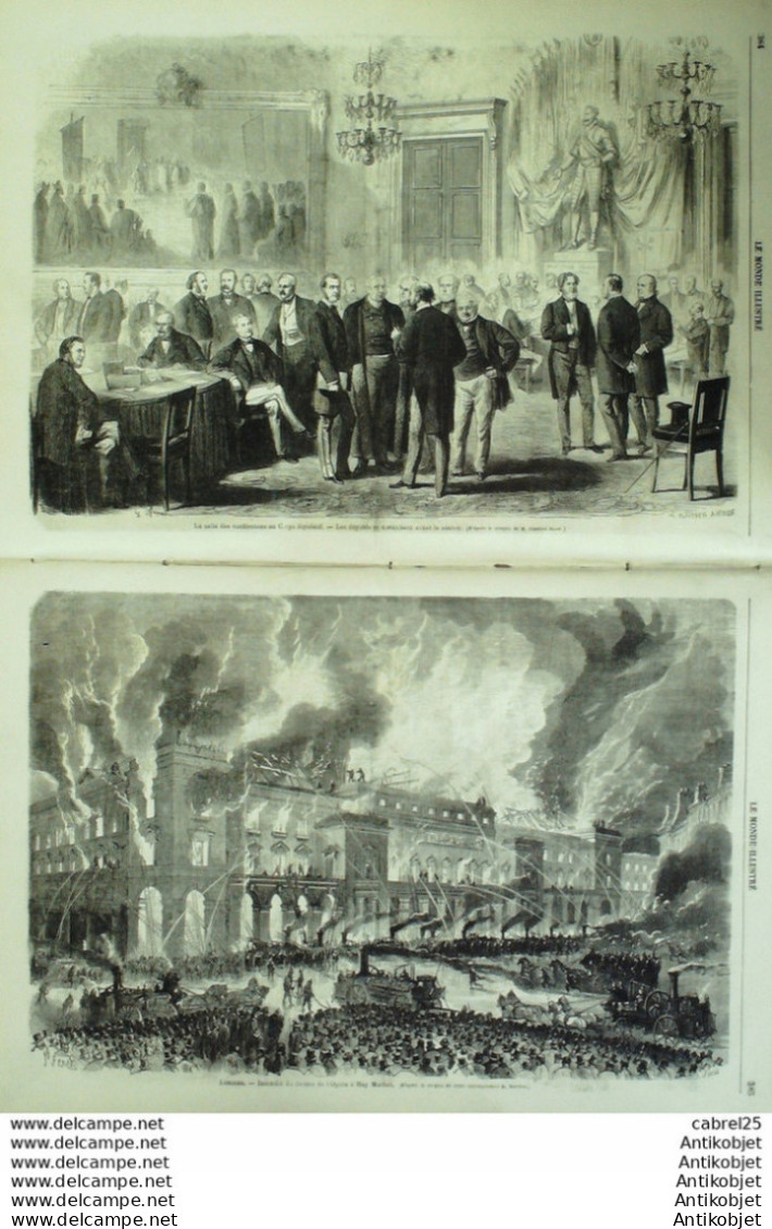 Le Monde Illustré 1867 N°558 Angleterre Londres Opéra Hay Market - 1850 - 1899