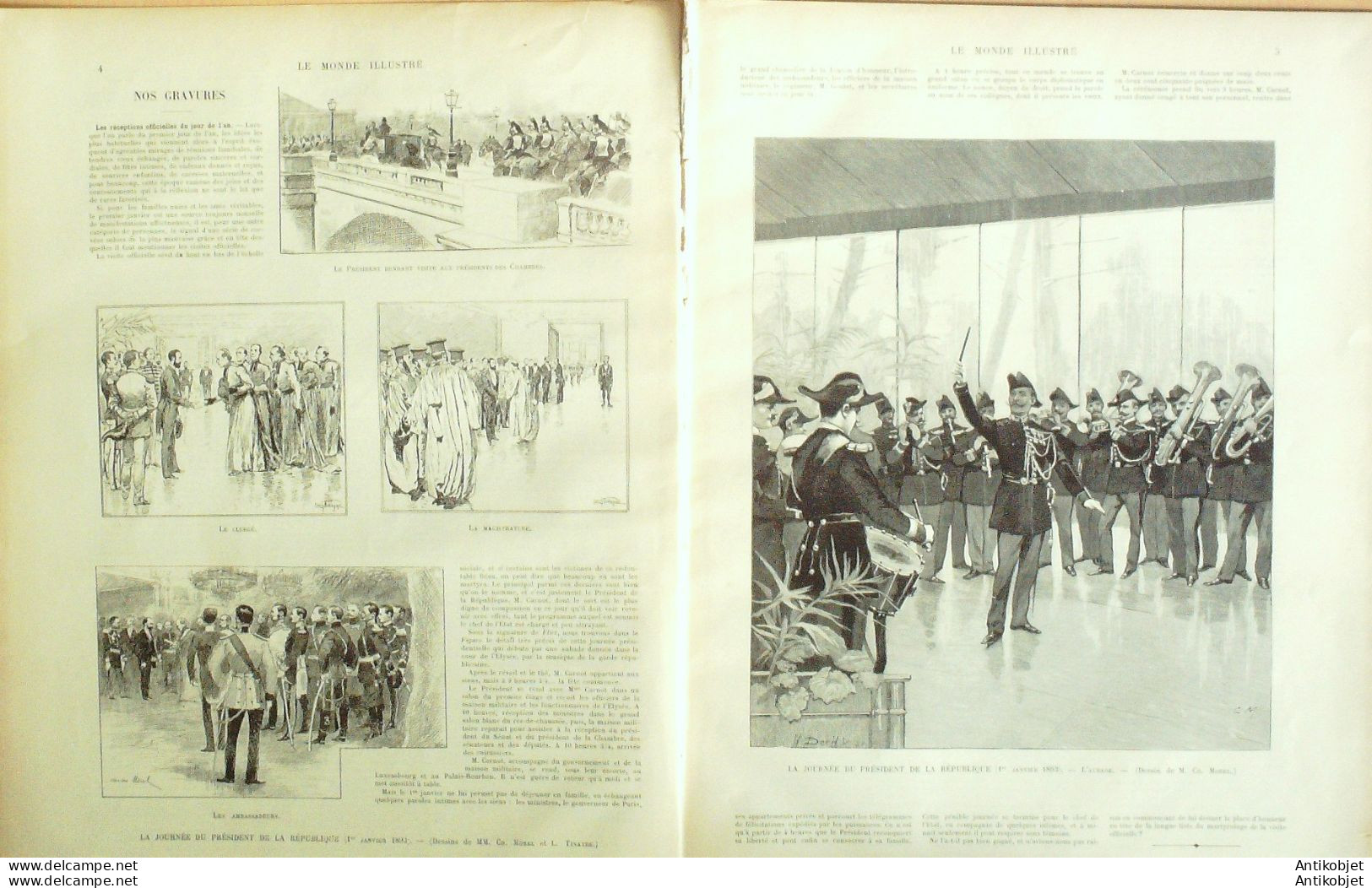 Le Monde Illustré 1893 N°1867 Dahomey Poguessa Coto Castres (81) Tenue De Dragon - 1850 - 1899