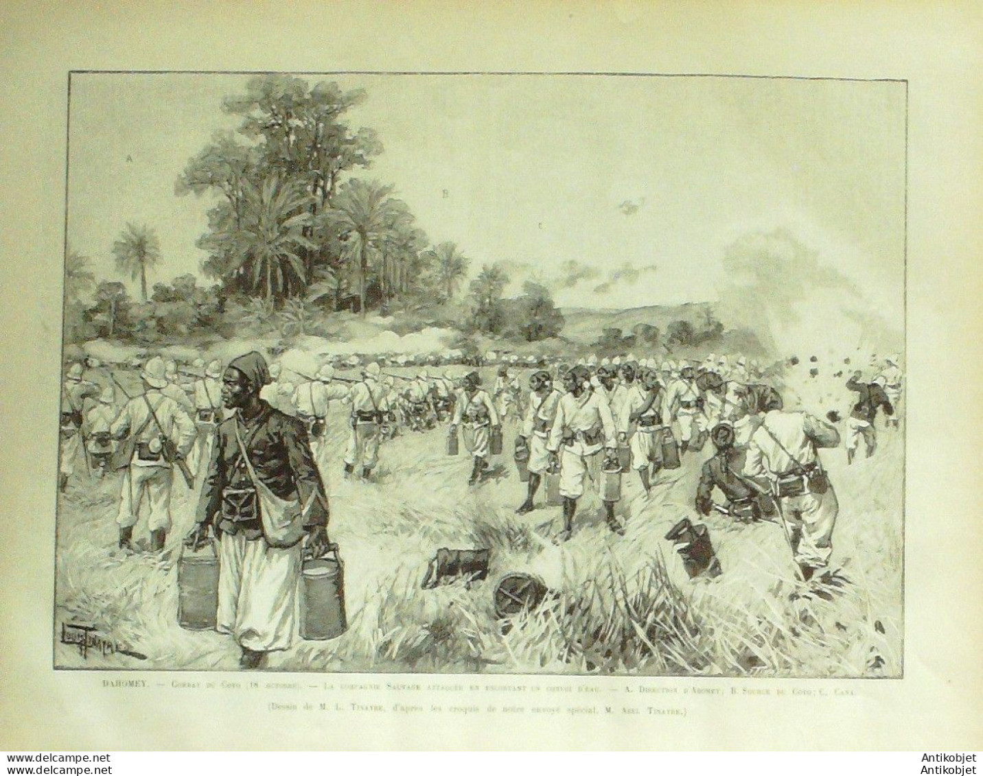 Le Monde Illustré 1893 N°1867 Dahomey Poguessa Coto Castres (81) Tenue De Dragon - 1850 - 1899