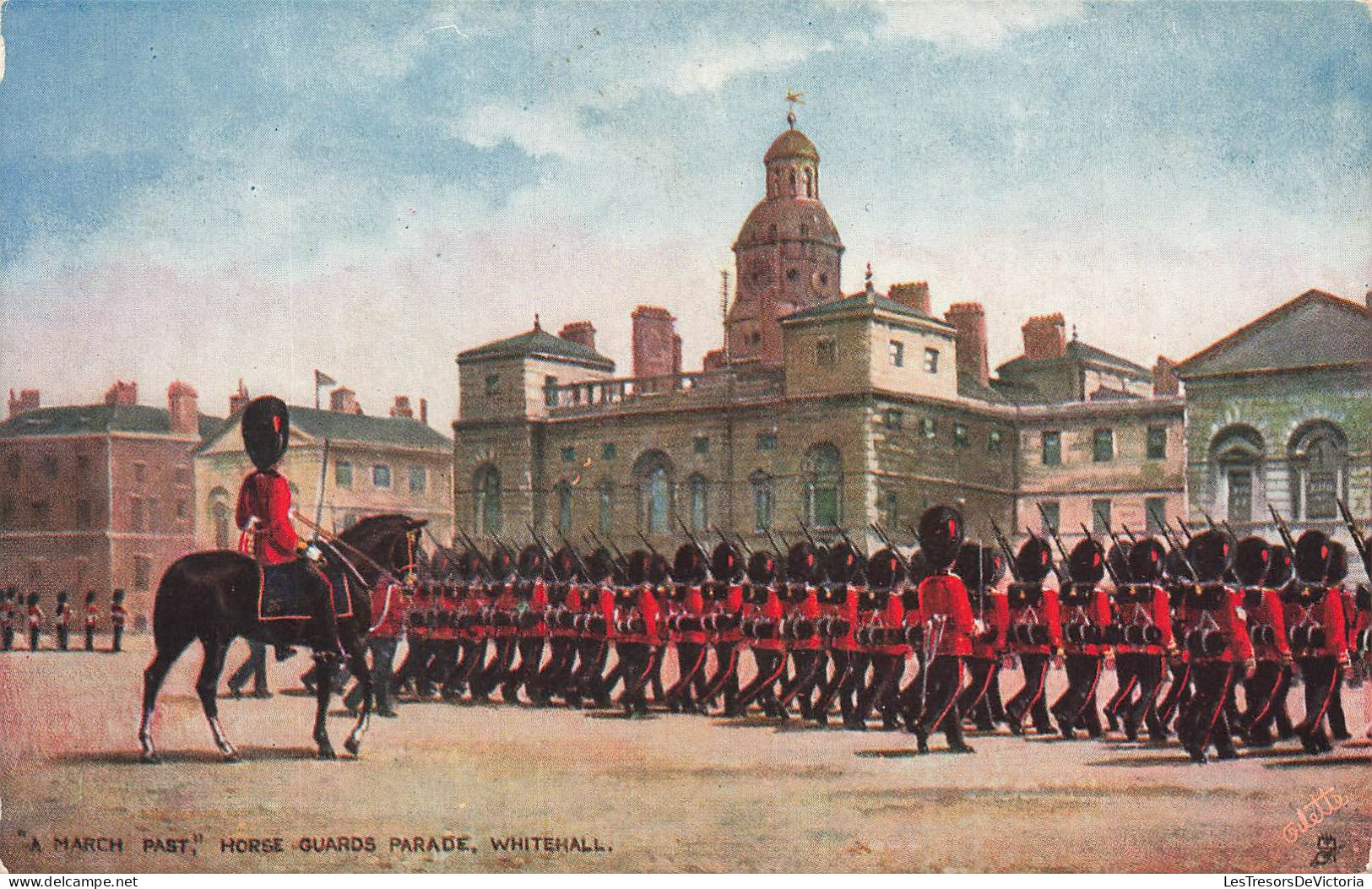 ROYAUME-UNI - A March Past - Horse Guards Parade - Whitehall - Carte Postale Ancienne - Whitehall