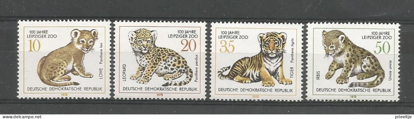 DDR 1978 Animals At Leipziger Zoo Y.T. 1991/1994 ** - Unused Stamps