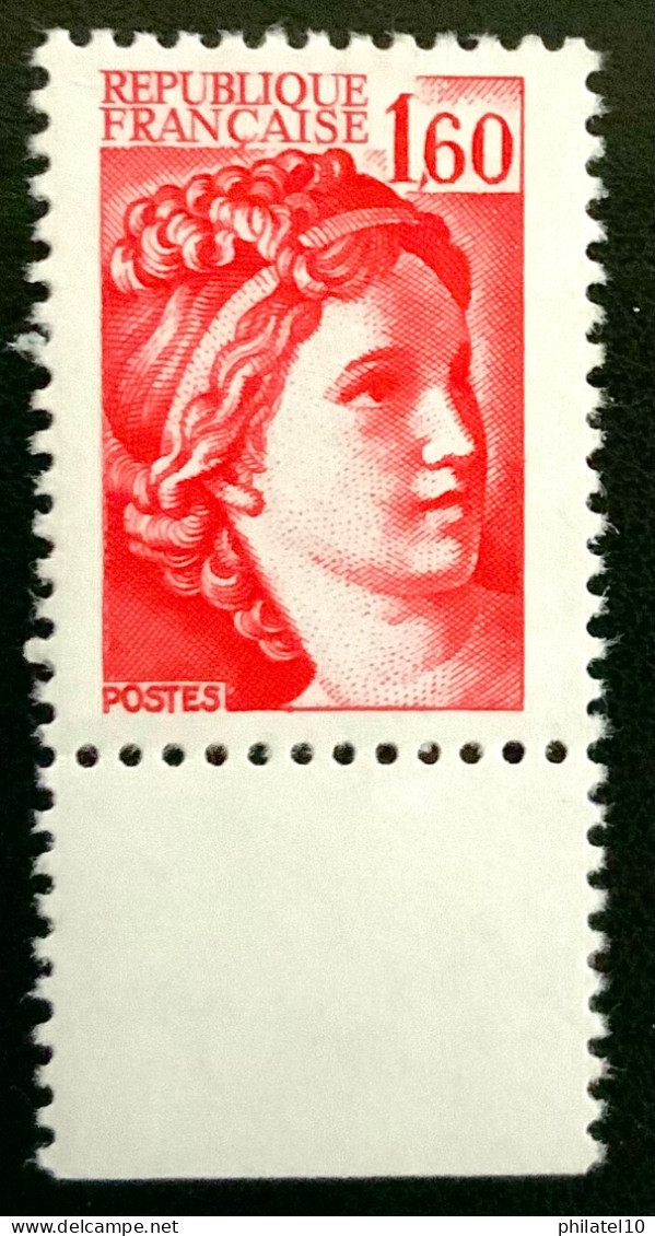 1981 FRANCE N 2155 SABINE DE GANDON 1,60F - NEUF** - Unused Stamps