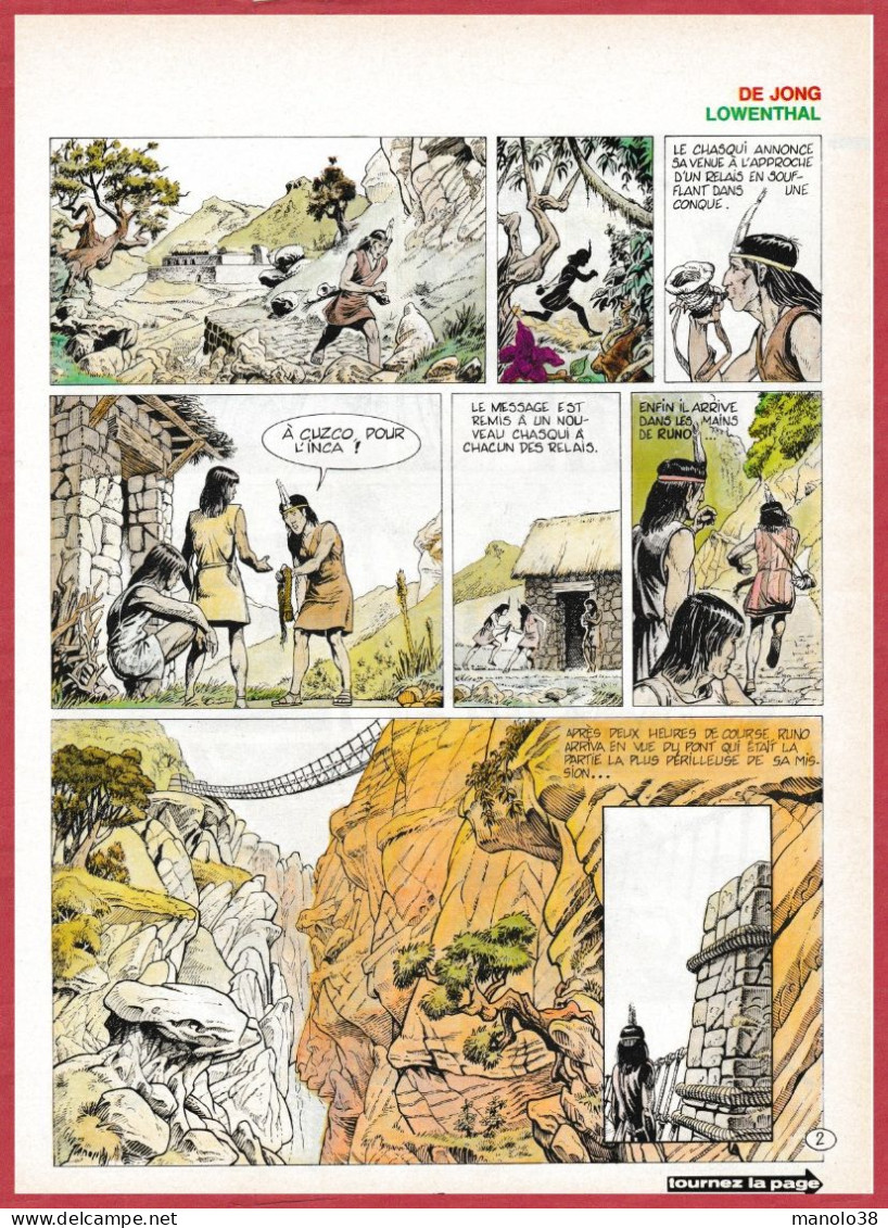 Conte Des Andes. Bande Dessinée. BD. Auteurs De Jong, Lowenthal. 1980. - Collezioni