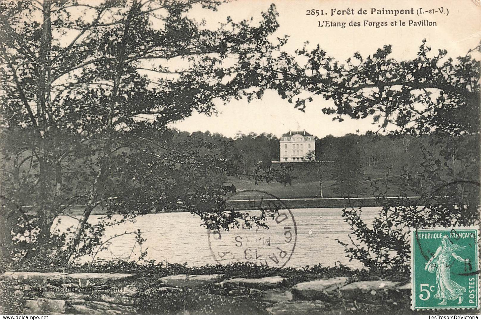 FRANCE - Paimpont - Foret De Paimpont - L'étang Des Forges Et Le Pavillon - Carte Postale Ancienne - Paimpont