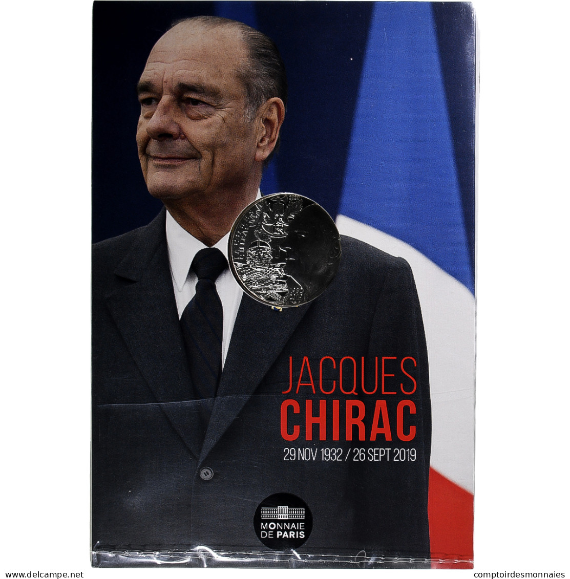 France, 10 Euro, Jacques Chirac, 2020, Monnaie De Paris, FDC, FDC, Argent - Francia