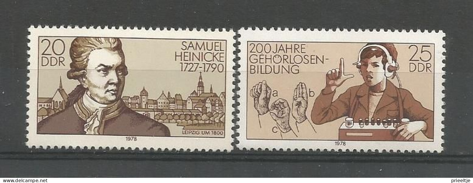 DDR 1978 Samuel Heinicke Y.T. 1983/1984 ** - Unused Stamps