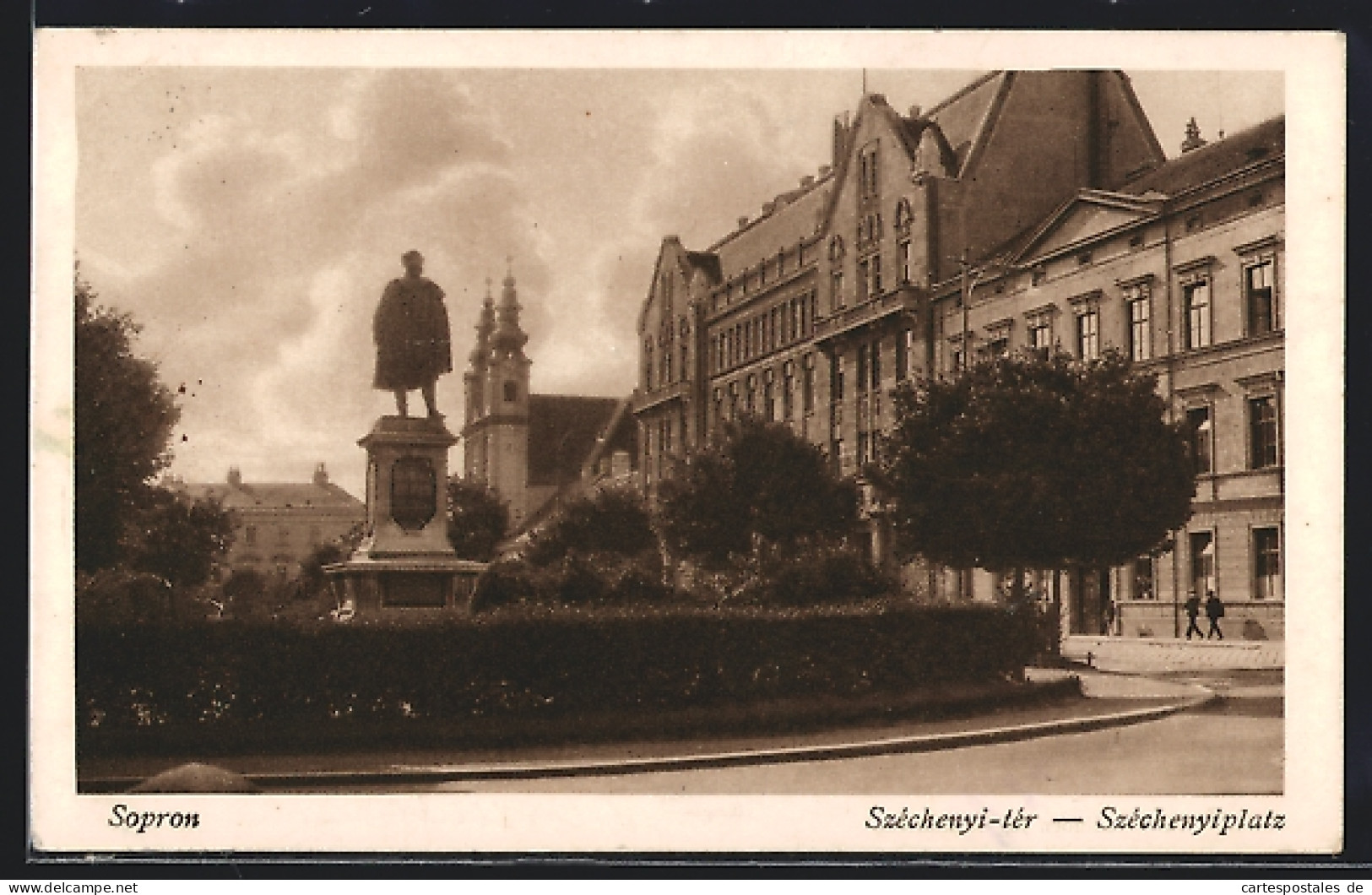 AK Sopron, Széchenyiplatz  - Ungarn