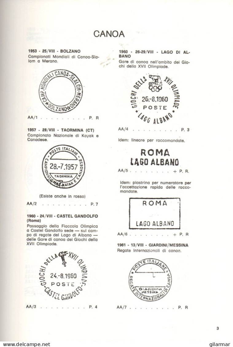 ITALIA 1986 - MAURIZIO TECARDI: ANNULLAMENTI SPORTIVI ITALIANI - SPORTS DELL'ACQUA - CANOEING / ROWING / SAILING / SURF - Altri & Non Classificati