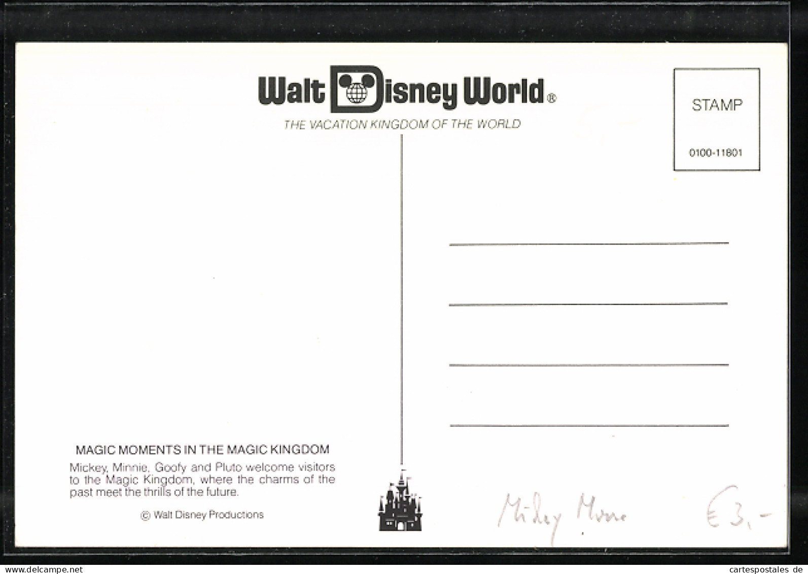AK Disney World In Den USA, Magic Moments In The Magic Kingdom, Comic  - Comicfiguren