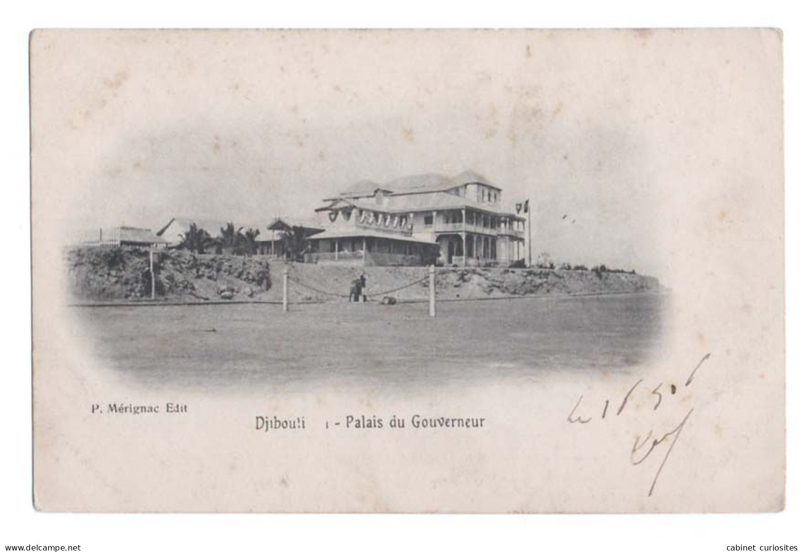 DJIBOUTI - 1906 - Palais Du Gouverneur - Cachet Et Timbre COTE FRANCAISE DES SOMALIS - Djibouti