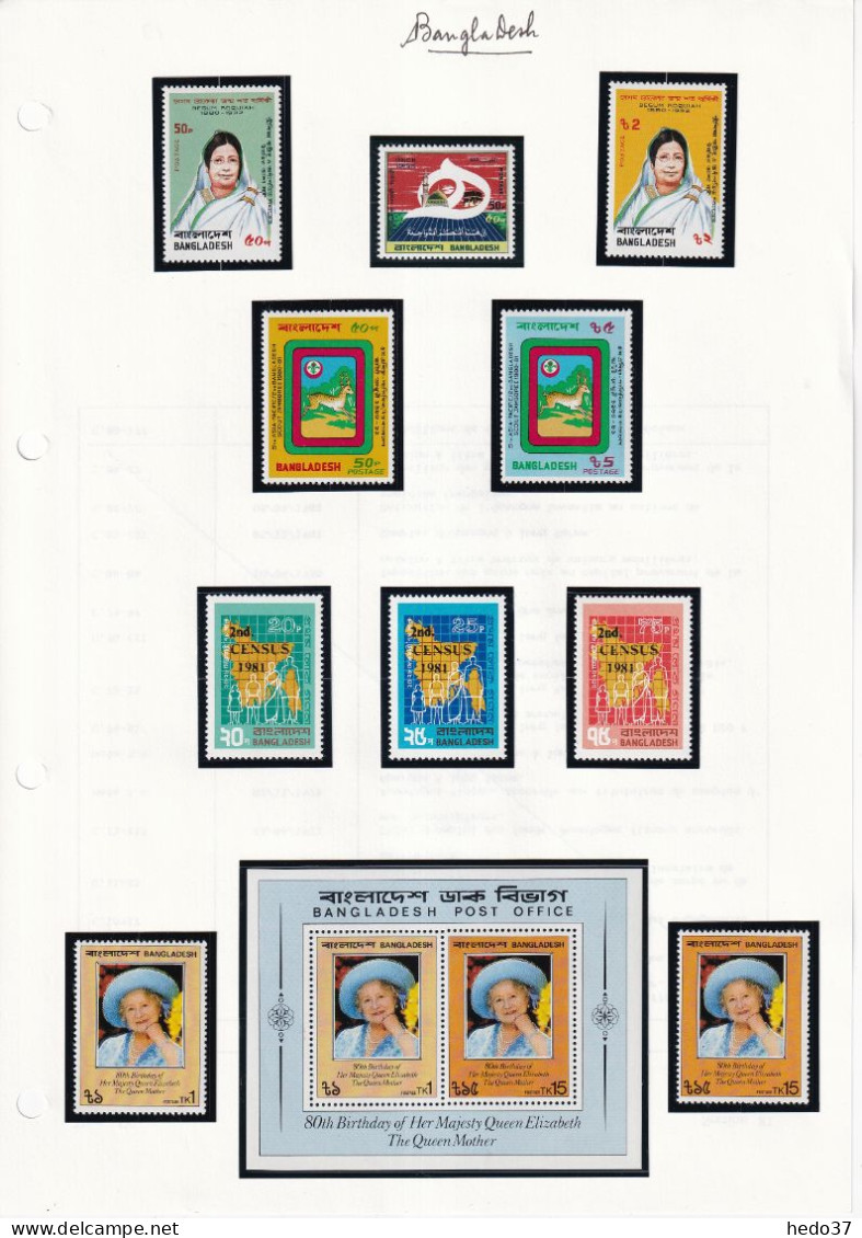 Bangladesh - Collection 1971/1986 - Neuf ** sans charnière - Cote Yvert + 380 € - TB