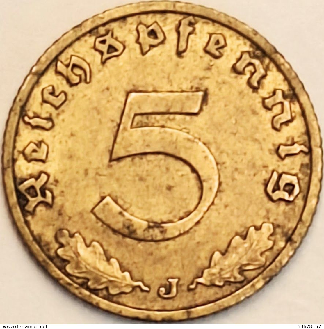 Germany Third Reich - 5 Reichspfennig 1938 J, KM# 91 (#4433) - Sonstige – Europa