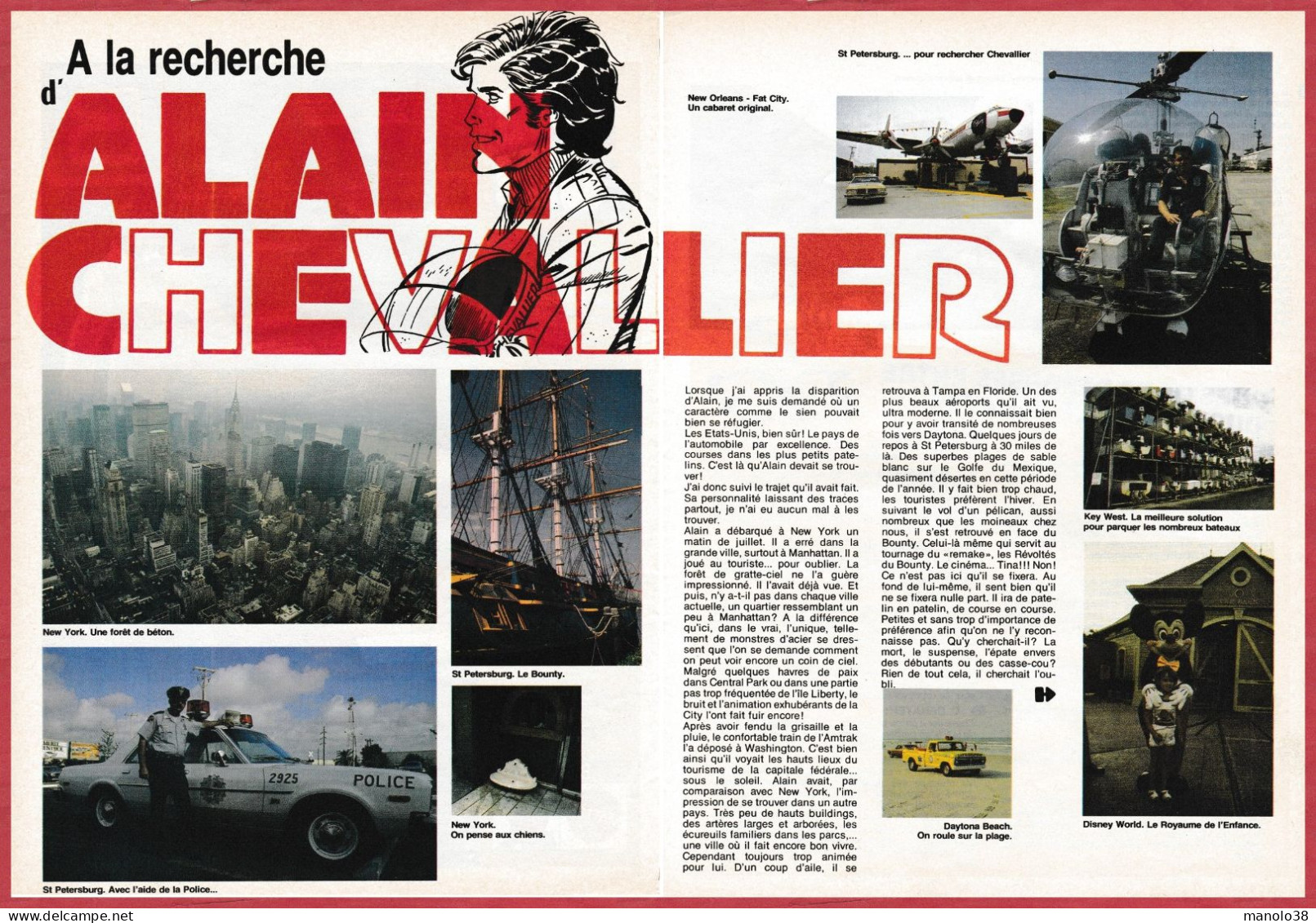 Christian Denayer Raconte Son Héro Alain Chevallier. Bande Dessinée. BD. 1980. - Collezioni