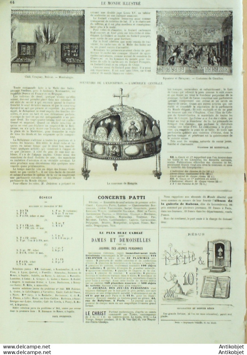 Le Monde Illustré 1868 N°563 Siam Palais Du Roi Abyssinie Types Landernau (29) Silésie Breslau - 1850 - 1899