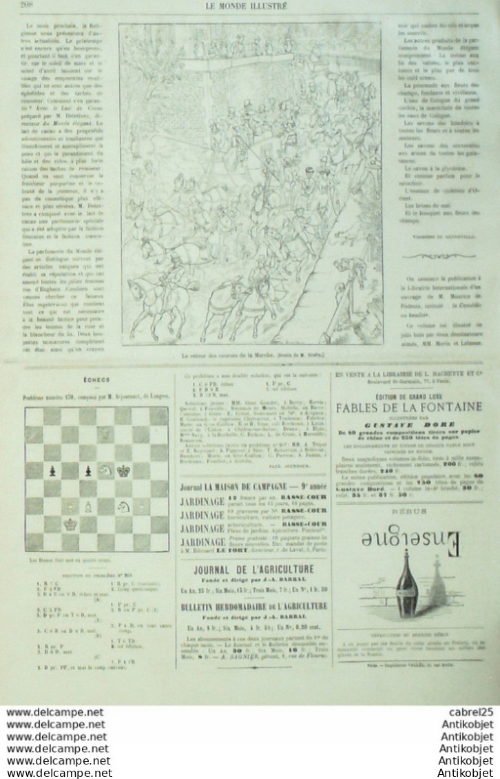 Le Monde Illustré 1868 N°572 Montmartre Italie Venise San Peternian Orléans (45) Algérie Khreder - 1850 - 1899