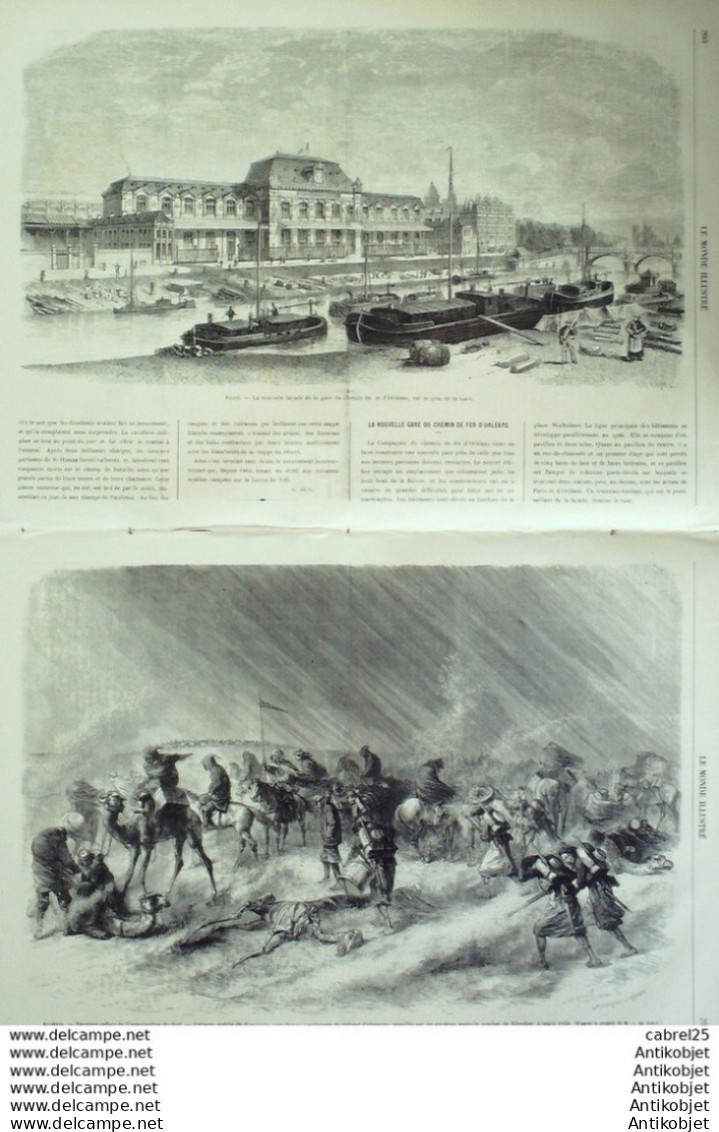 Le Monde Illustré 1868 N°572 Montmartre Italie Venise San Peternian Orléans (45) Algérie Khreder - 1850 - 1899