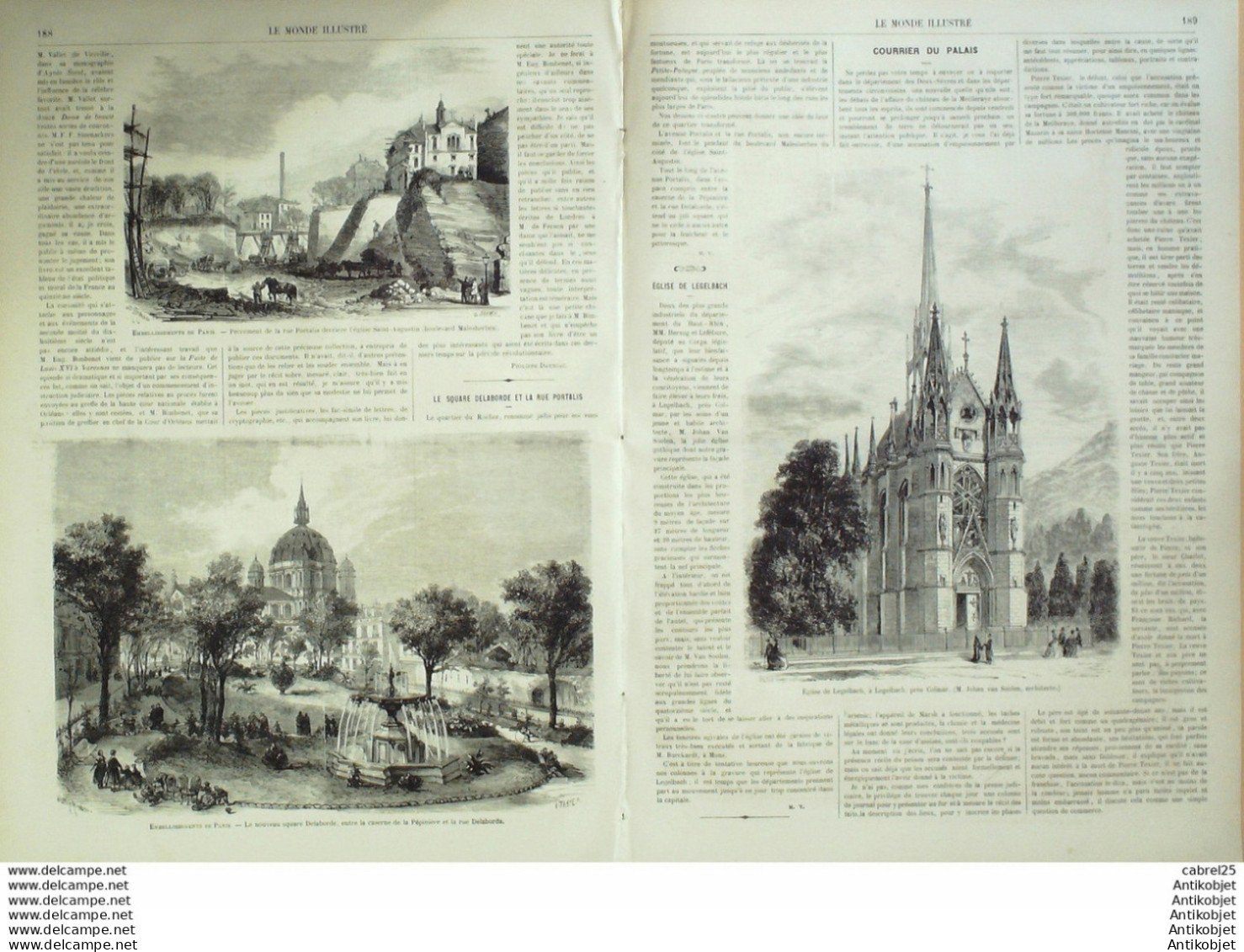 Le Monde Illustré 1868 N°571 Allemagne Munich Golfe Juan (06) Meilleraye (44) Algérie Mostaganem Legelbach (68) - 1850 - 1899