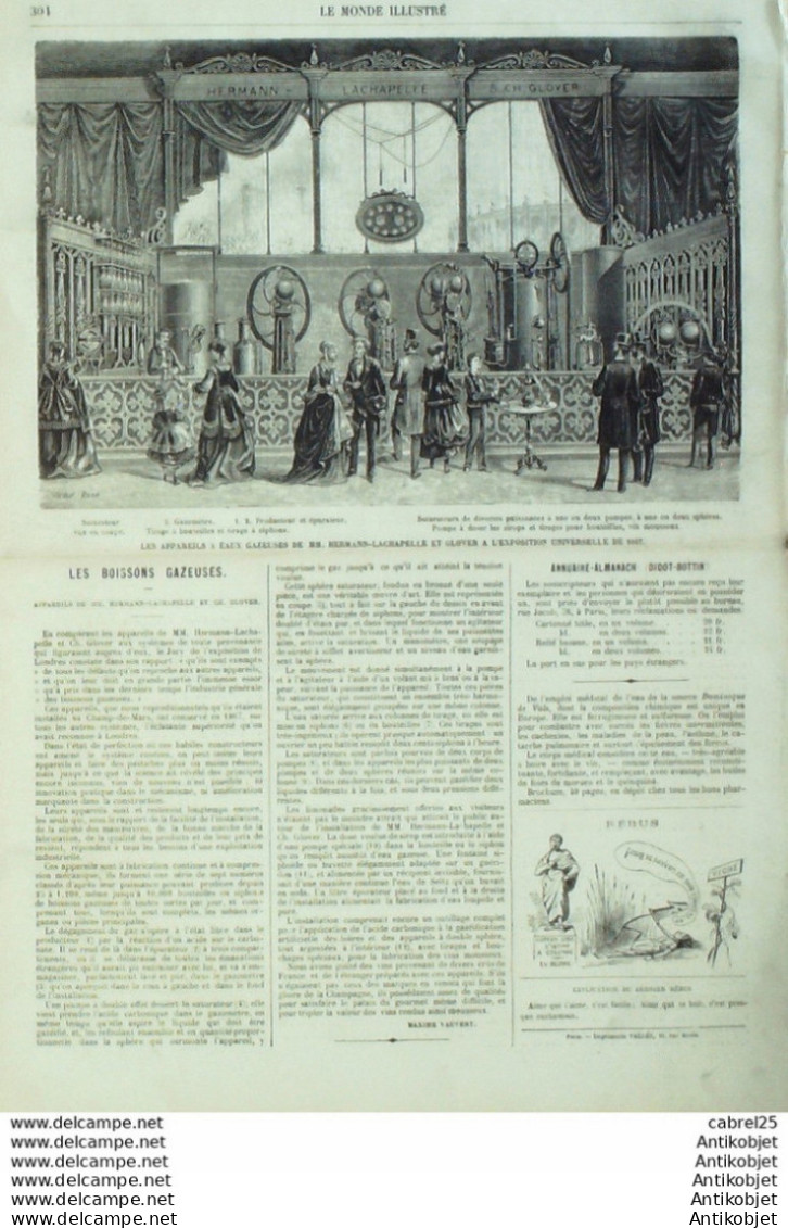 Le Monde Illustré 1868 N°578 Espagne Madrid Atocha Narvaez Hyeres (83) Italie Florence - 1850 - 1899