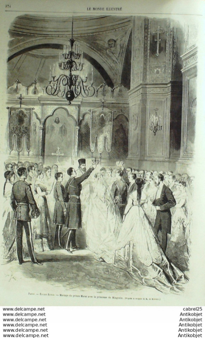 Le Monde Illustré 1868 N°580 Italie Florence Espagne Madrid Manzanarez St Maur (94) Allemagne Linz - 1850 - 1899