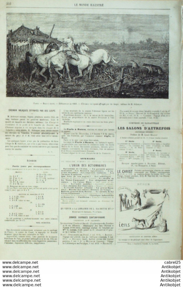 Le Monde Illustré 1868 N°581 Allemagne Bade Havre (76) Belgique Houpline-sur-Lys - 1850 - 1899