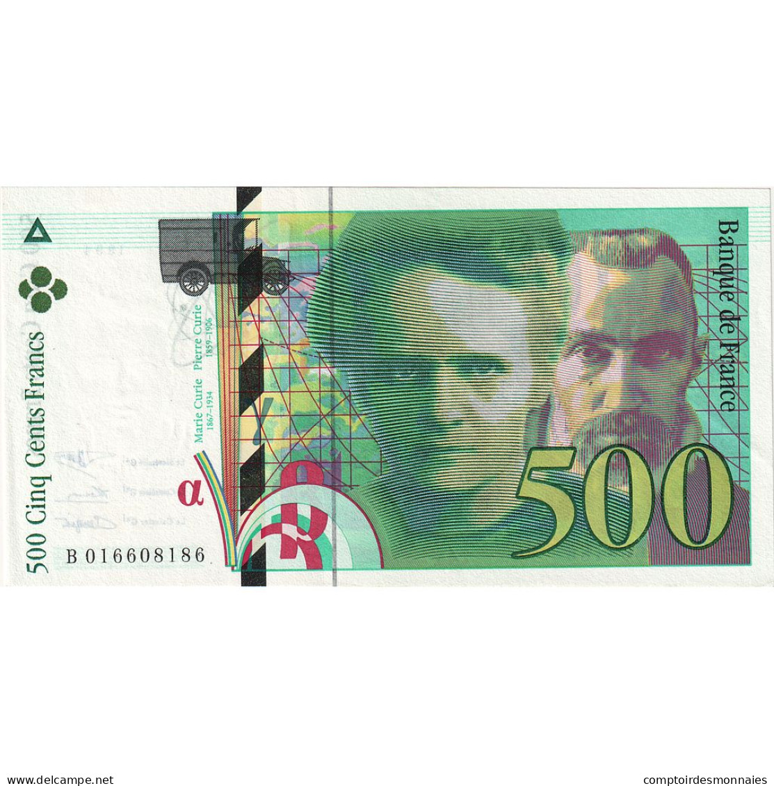 France, 500 Francs, Pierre Et Marie Curie, 1994, B016608186, TTB+ - 500 F 1994-2000 ''Pierre En Marie Curie''