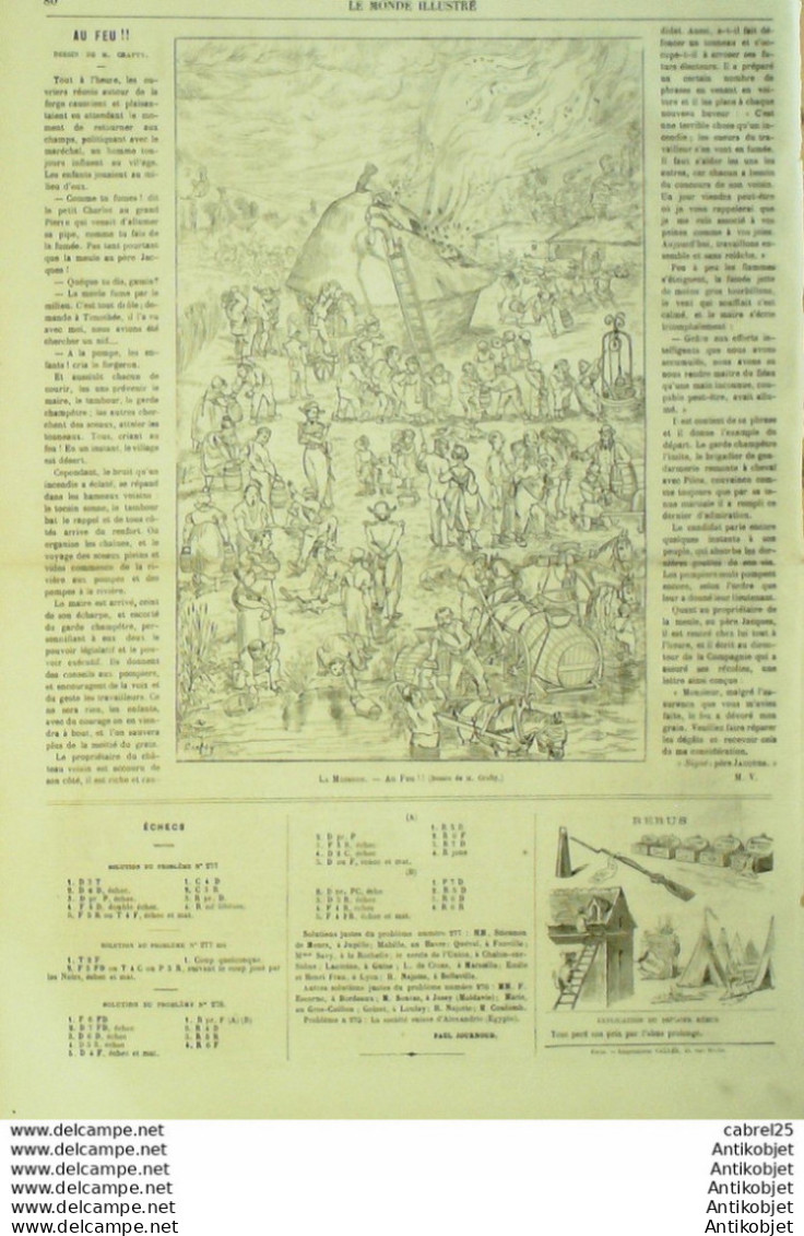 Le Monde Illustré 1868 N°590 Espagne Bilbao Belgique Anvers Angleterre Kensington Bouligny (55) Aurillac (15) - 1850 - 1899