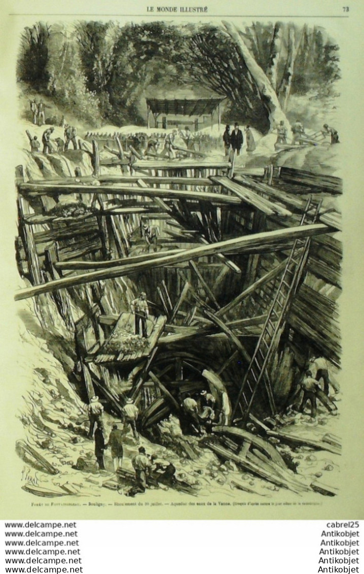 Le Monde Illustré 1868 N°590 Espagne Bilbao Belgique Anvers Angleterre Kensington Bouligny (55) Aurillac (15) - 1850 - 1899