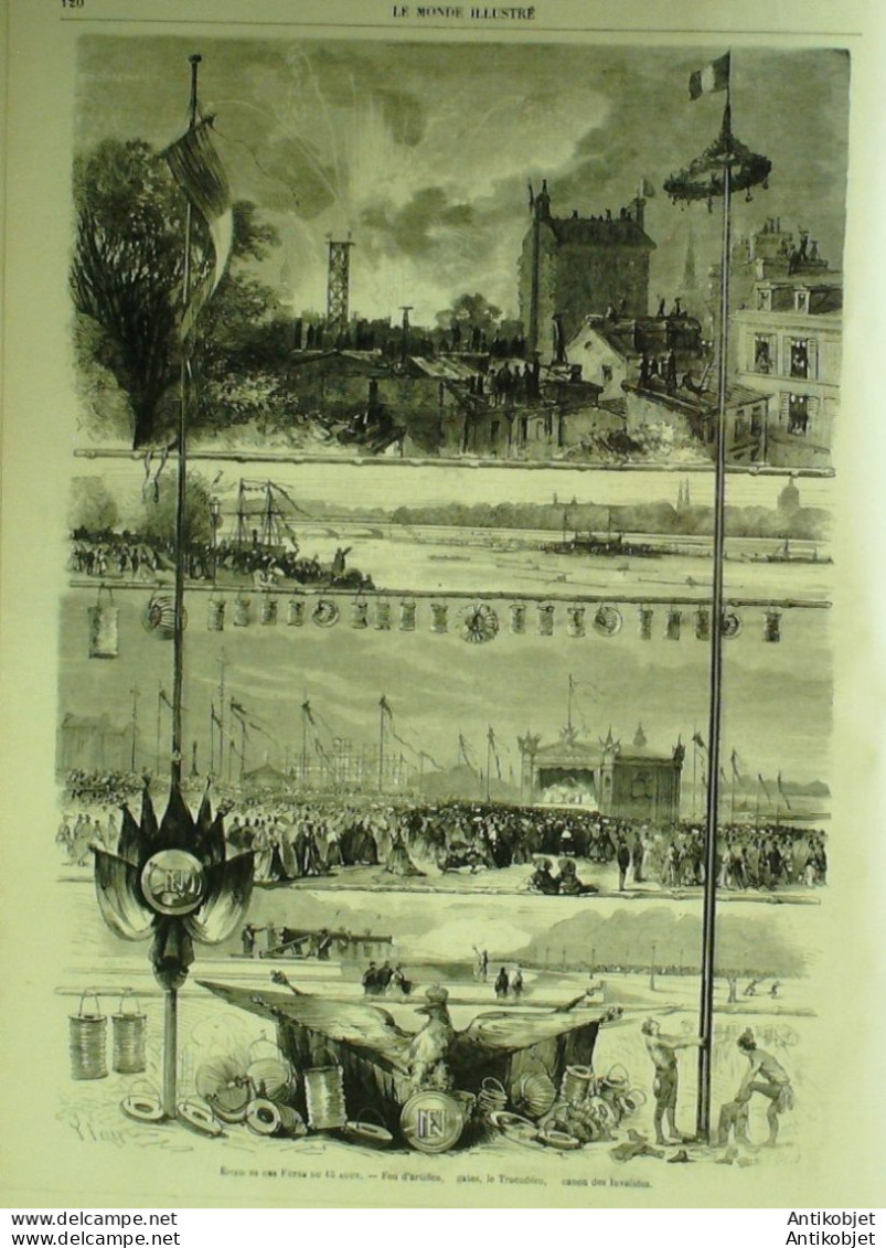 Le Monde Illustré 1868 N°593 Chine Pekin Bougival (78) Roscoff (29) Viet Nam Saigon Tunisie Tunis - 1850 - 1899