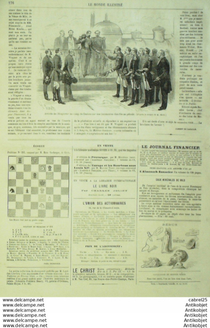Le Monde Illustré 1868 N°596 Mourmelon Chalons (51) Havre (76) St Germain-en-Laye (78)  - 1850 - 1899