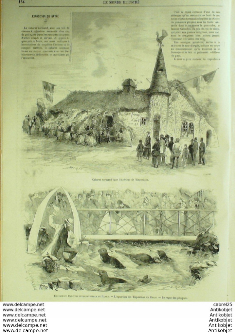 Le Monde Illustré 1868 N°596 Mourmelon Chalons (51) Havre (76) St Germain-en-Laye (78)  - 1850 - 1899