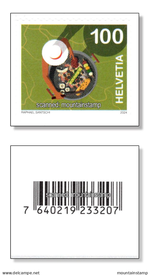 Switzerland 2024 (2/24) Grillieren - Grigliare Insieme - Grillade Entre Amis - Barbecue - Kitchen - Food MNH ** - Unused Stamps