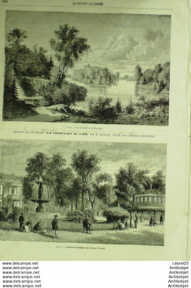 Le Monde Illustré 1868 N°602 Portugal Lisbonne Cuba La Havane Espagne Barcelonne Madrid Cortes - 1850 - 1899