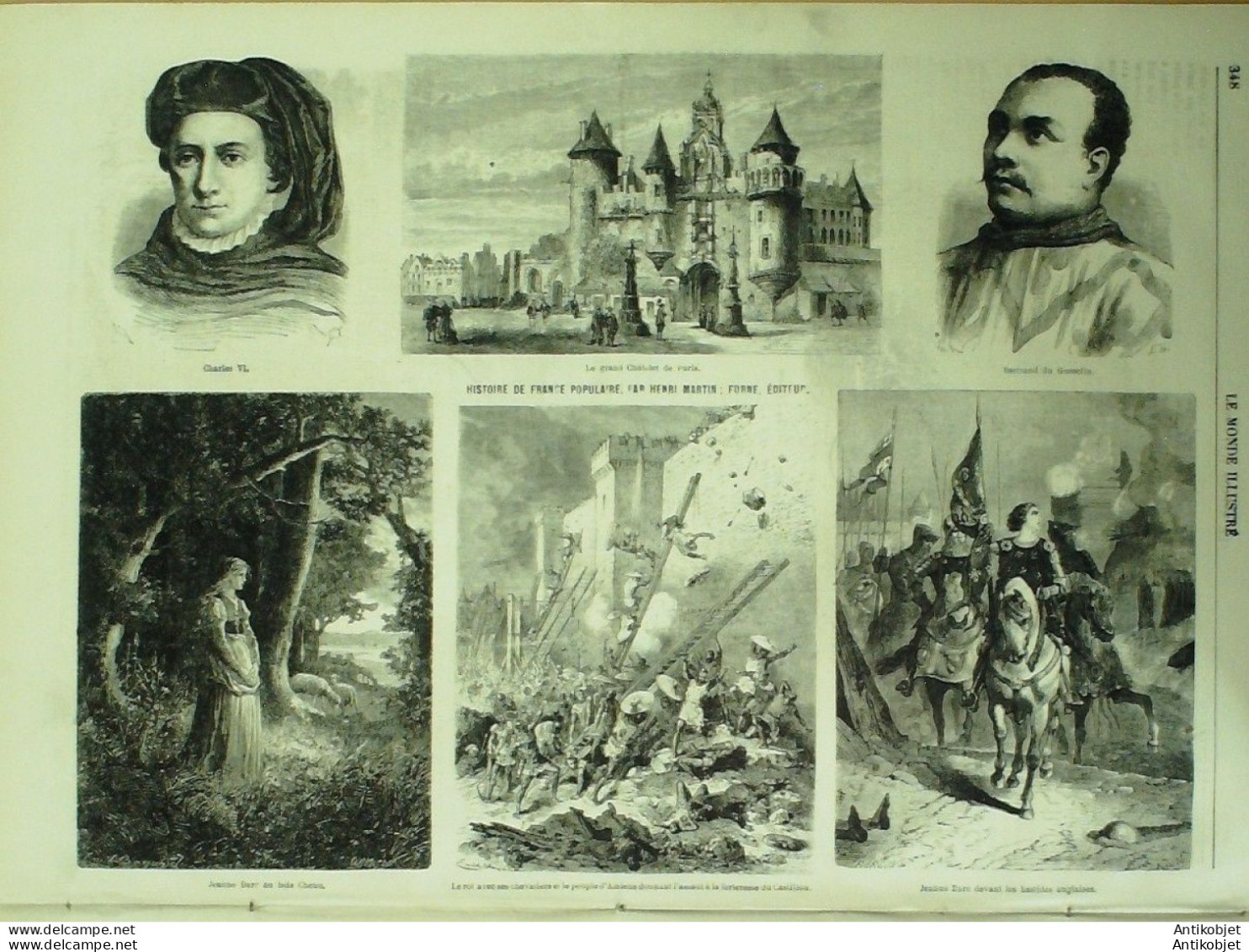 Le Monde illustré 1868 n°607 Compiègne (60) Espagne Madrid Rothschild Tombeau Angleterre élections