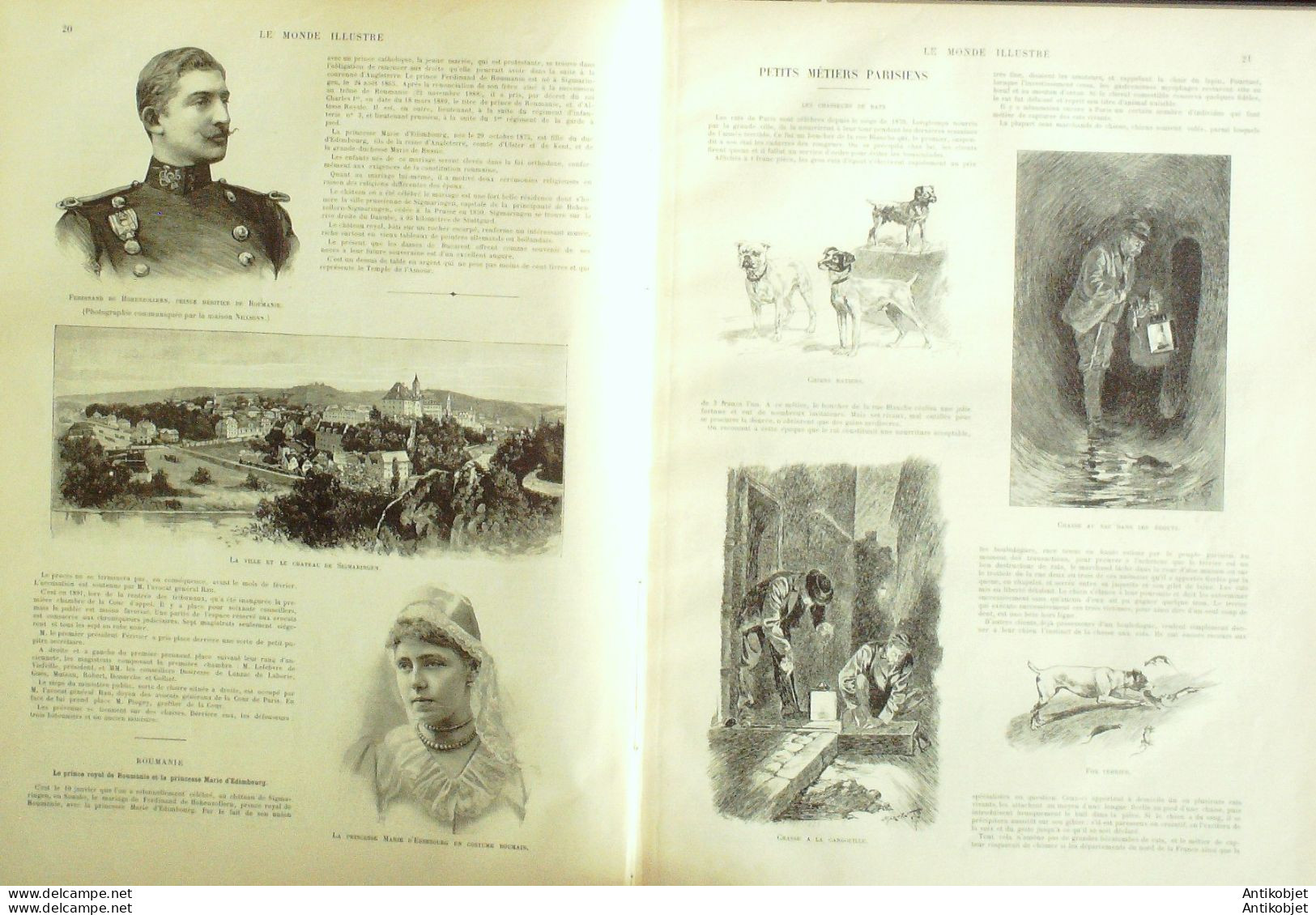 Le Monde Illustré 1893 N°1868 Roumanie Sigmaringen Prince Hohenzollern Casimir-Périer Mgr Dreux-Brézé - 1850 - 1899